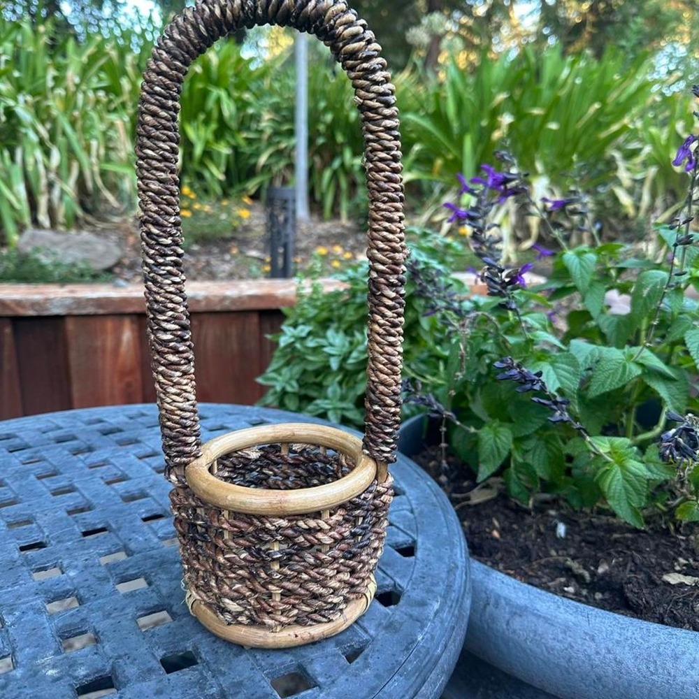 Vintage Bottle Basket